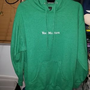 Green You Matter hoodie by Demetrius Harmon